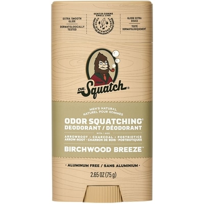 DR.Squatch Déodorant naturel pour hommes, Birchwood Breeze 75 g, 23,99 $/100g