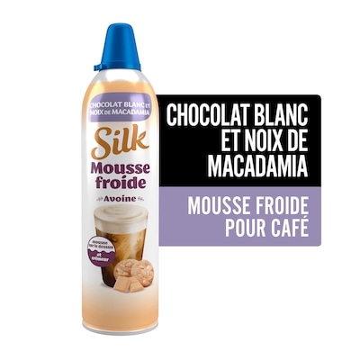 Silk Mousse Froide avoine, Rehausseur de café, Chocolat blanc macadamia 369 g, 1,98 $/100g