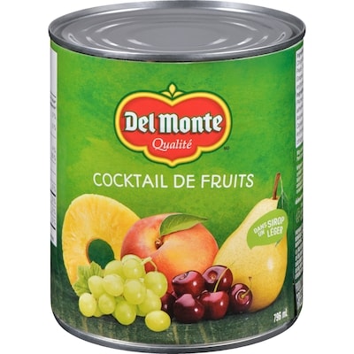 Del Monte Cocktail de fruits dans un sirop léger 796 ml, 0,69 $/100ml