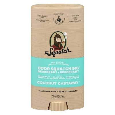 DR.Squatch Deodorant Coconut Castaway 75 g, $22.65/100g