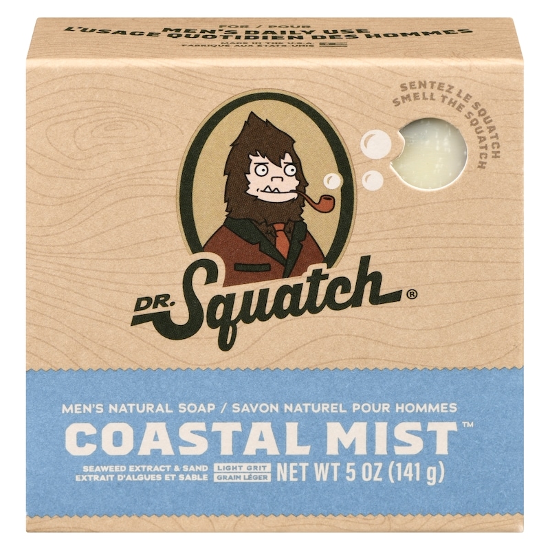 Men's Natural Soap Coastal Mist Seaweed Extract & Sand Light Grit