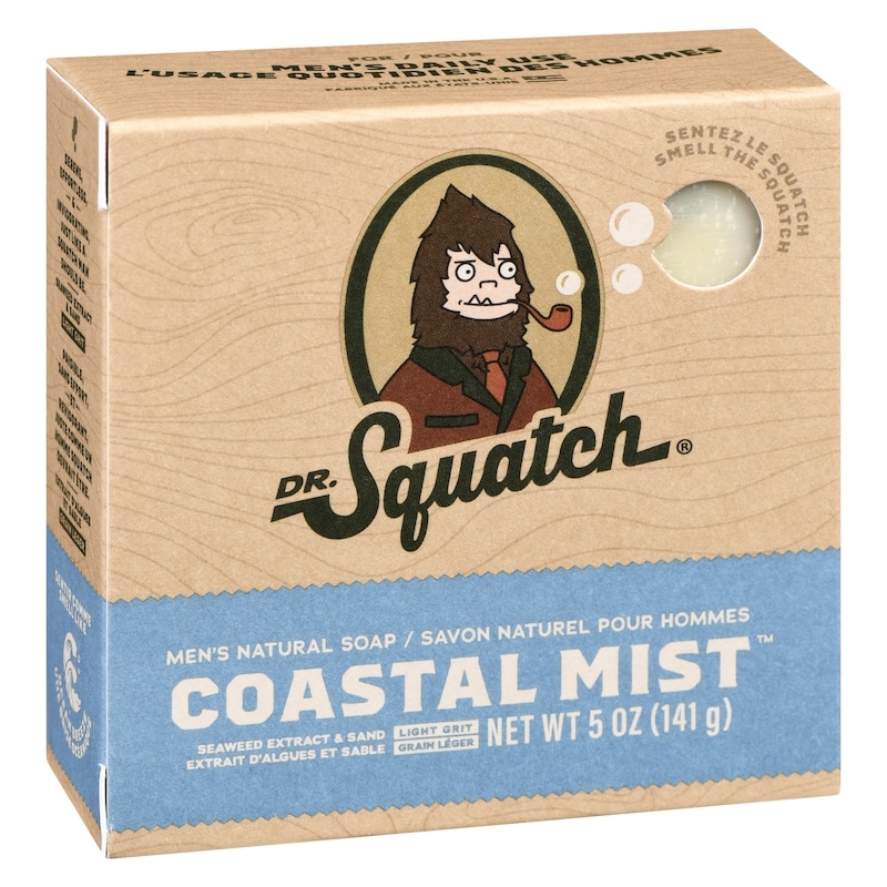 Men's Natural Soap Coastal Mist Seaweed Extract & Sand Light Grit