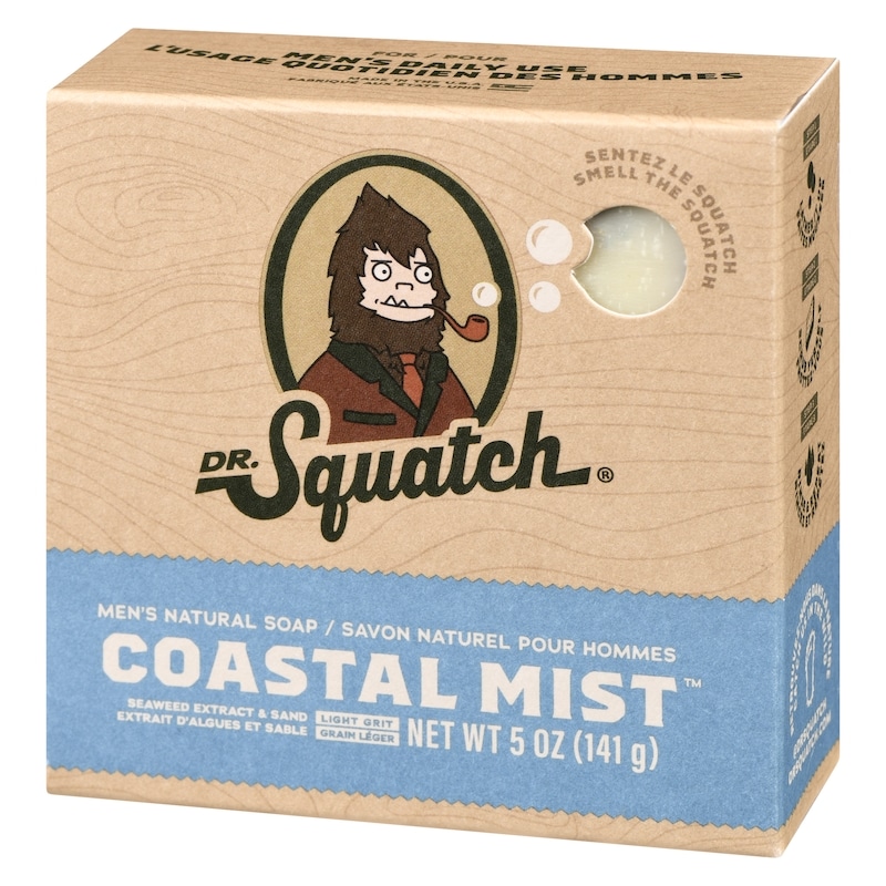 Men's Natural Soap Coastal Mist Seaweed Extract & Sand Light Grit