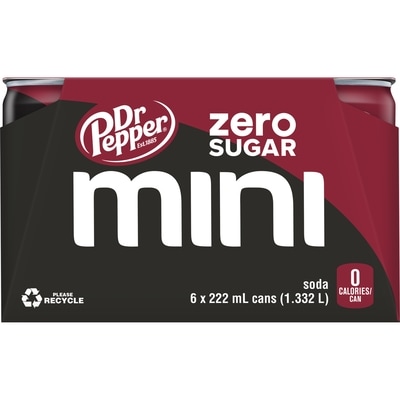 Dr Pepper Zero Sugar 6x222.0 ml, $0.36/100ml