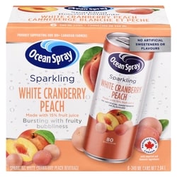 Sparkling White Cranberry Peach Beverage