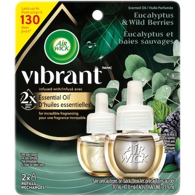 Air Wick Scented Oil - Refill - Vibrant™ Eucalyptus & Wild Berries 2x23.9 ml, $41.84/100ml