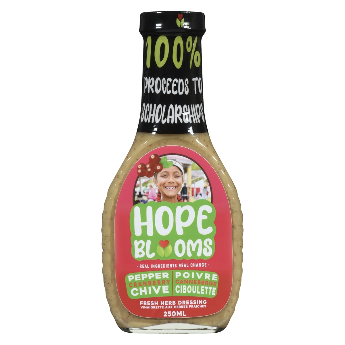 Hope Blooms Fresh Herb Dressing Pepper Cranberry Chive 250 ml, $3.20/100ml