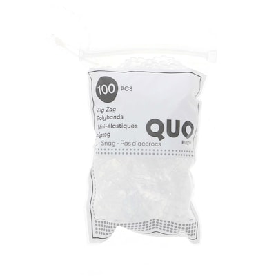 Quo Beauty Polyband ZigZag 100-pack Clear 100 ea, $0.06/1ea
