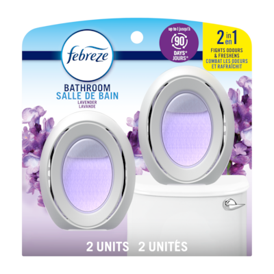 Febreze Bathroom Air Freshener, Odor-Fighting, Lavender Scent, 2 Count 15 ml, $6.19/10ml