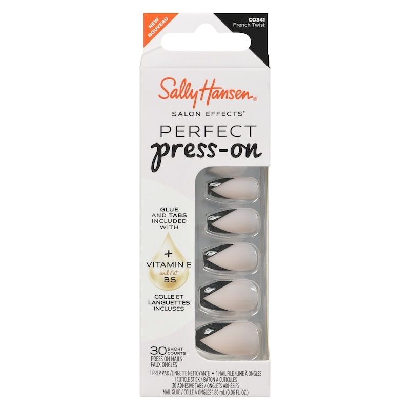 Sally Hansen Salon Effects Press On Nails Co341 French Twist Short