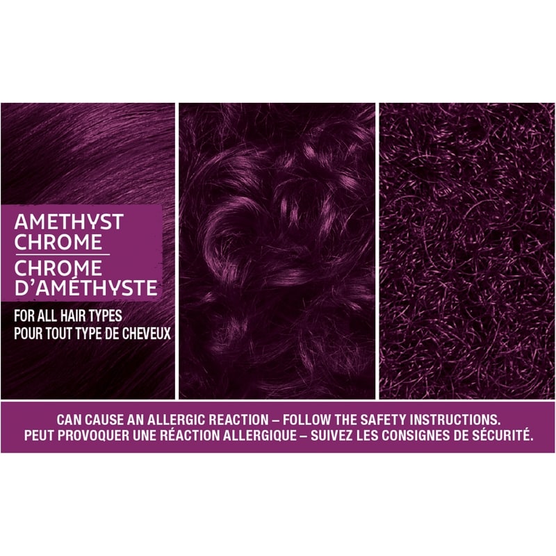 Metallics Permanent Hair Colour, M69 Amethyst Chrome, 1 Application