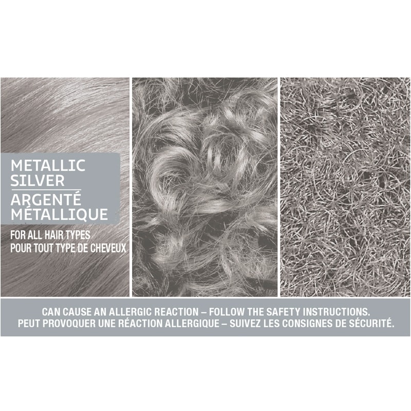 Metallics Permanent Hair Colour, M71 Metallic Silver, 1 Application