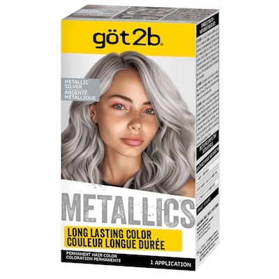 Schwarzkopf Metallics coloration permanente pour cheveux, argenté métallique M71, 1 application 60 ml, 29,98 $/100ml
