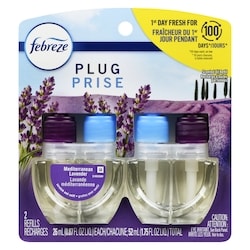 Plug In Air Freshener, Odor-Fighting Scented Oil Refill, Mediterranean Lavender, 2 Refills