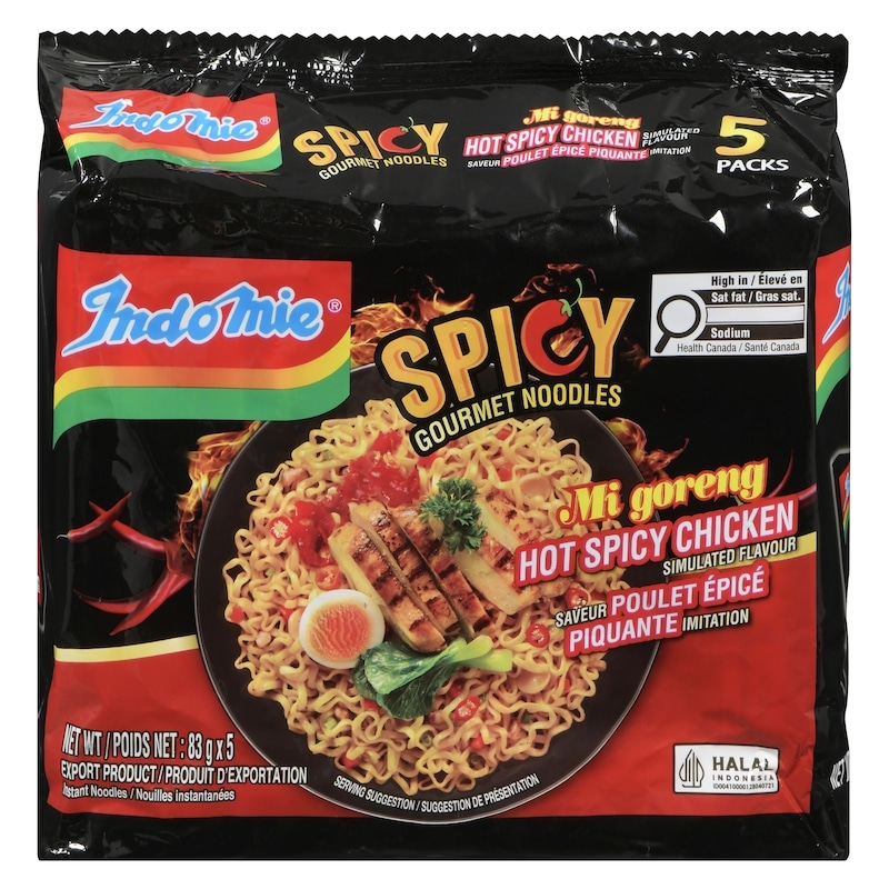 Indomie Instant Noodles Mi Goreng Hot Spicy Chicken Simulated