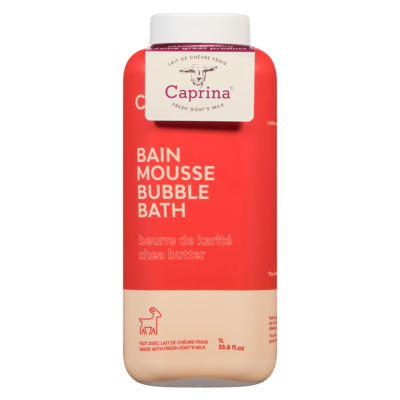Caprina Bubble Bath Shea Butter 1 l, $0.90/100ml