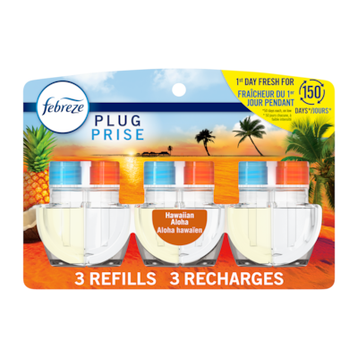 Febreze Plug In Air Freshener Scented Oil Refill Hawaiian Aloha, 3ct 77.7 ml, $19.31/100ml