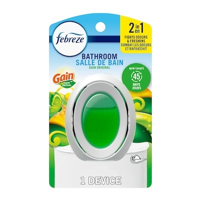 Febreze Assainisseur d’air Salle de bain, combat les odeurs, parfum, 1 unité 7.5 ml, 74,88 $/100ml