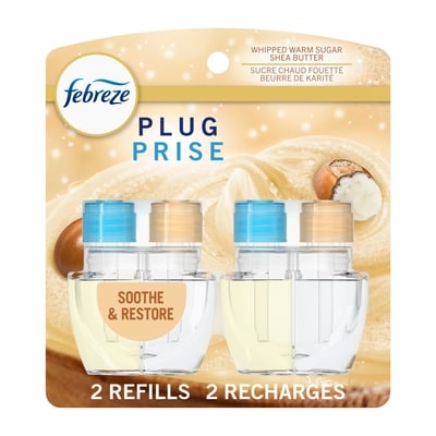 Febreze Recharge d’huile parfumée pour assainisseur d’air à brancher, Apaisant et rétablissant, 2 u 52 ml, 2,69 $/10ml