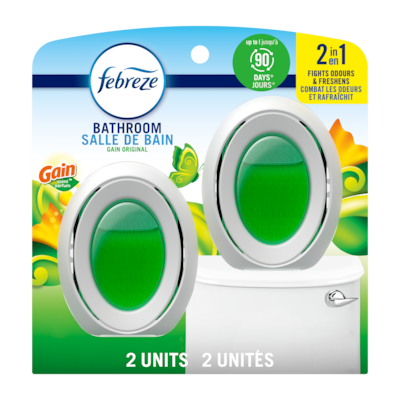 Febreze Bathroom Air Freshener, Odor-Fighting, Original Scent, 2 Count 15 ml, $6.33/10ml