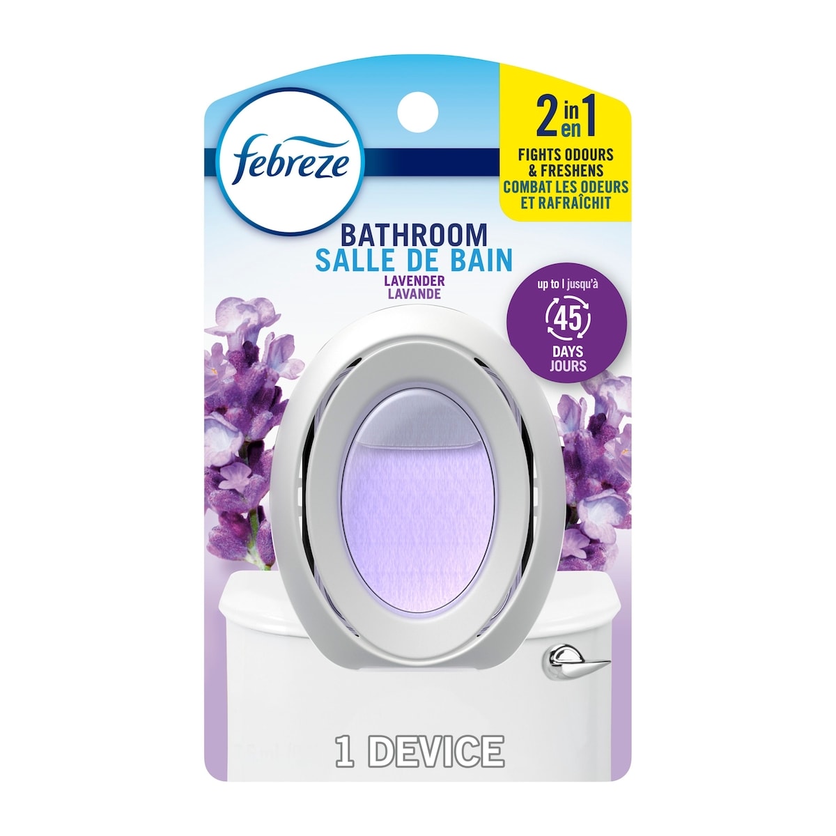 Febreze Bathroom Air Freshener, Odor-Fighting, Lavender Scent, 1 Count 7.5 ml, $73.20/100ml