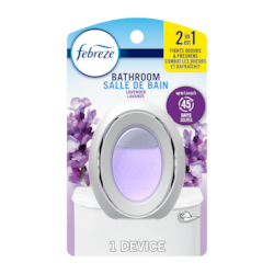 Bathroom Air Freshener, Odor-Fighting, Lavender Scent, 1 Count