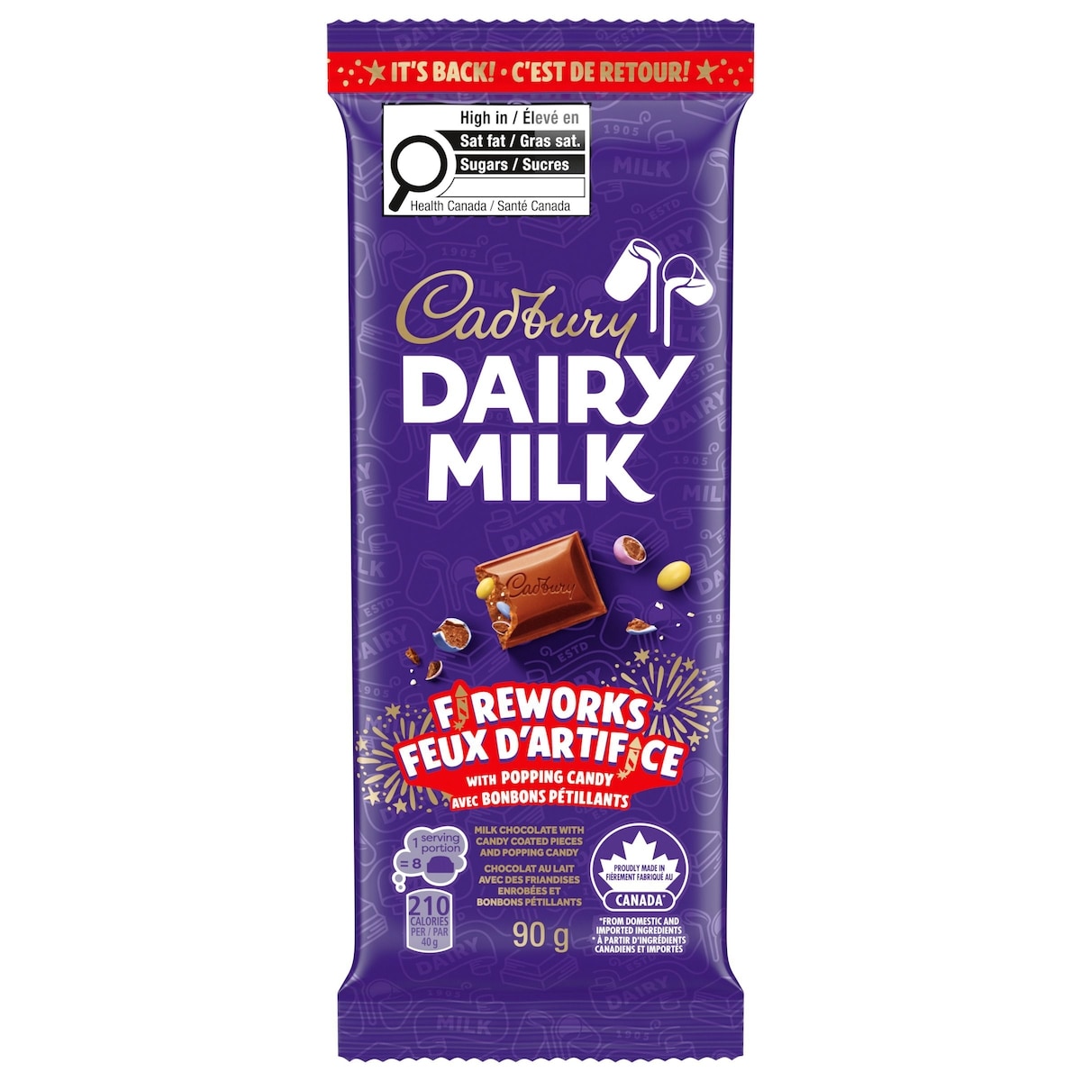Cadbury Dairy Milk Toffee Milk Chocolate Bar