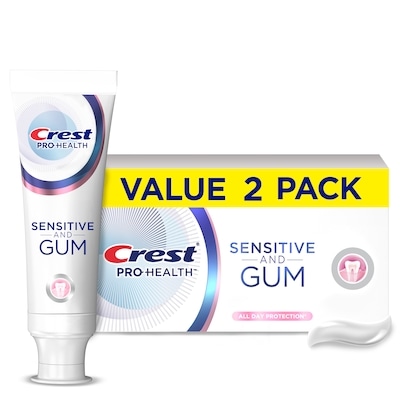 Crest Pro-Health Sensitive and Gum All Day ProtectionToothpaste 2x- Sensitivity Toothpaste 220 ml, $5.91/100ml