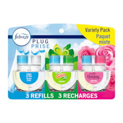 Plug In Air Freshener Scented Oil Refill Base Mx, 3ct