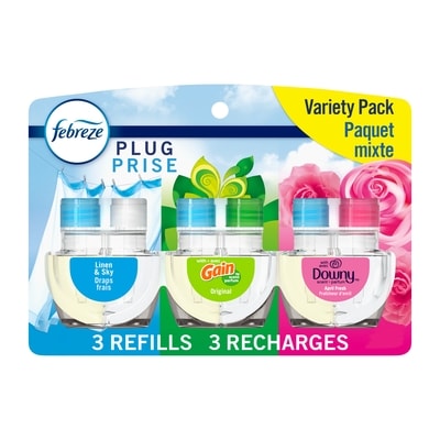Febreze Recharge d’huile parfumée pour assainisseur d’air à brancher, mélange de base, 3 u 77.7 ml, 1,93 $/10ml
