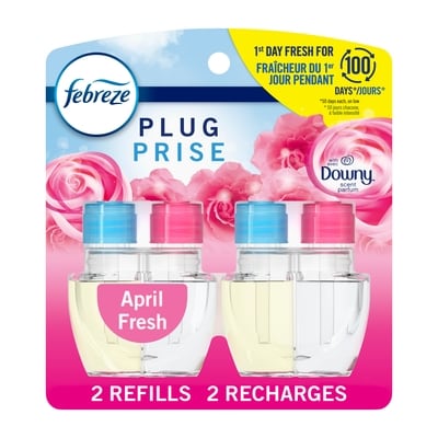 Febreze Plug In Air Freshener Scented Oil Refill Aprl Frsh, 2ct 52 ml, $2.69/10ml