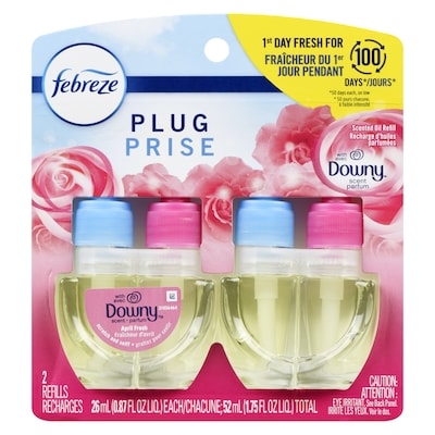 Febreze Plug In Air Freshener, Odor-Fighting Scented Oil Refill, April Fresh Scent, 2 Refills 52 ml, $27.87/100ml