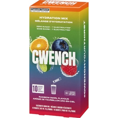 Hydration Mix Electrolyte Drink Mix Powder Rainbow Swirl Flavour