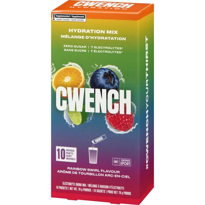 Hydration Mix Electrolyte Drink Mix Powder Rainbow Swirl Flavour