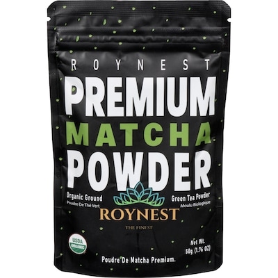 Roynest Premium Matcha Powder Organic Ground 50 g, $23.98/100g