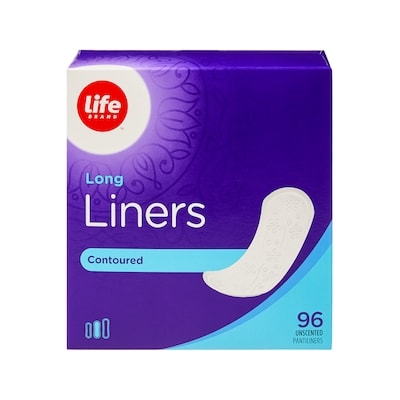 Life Brand Unscented Contoured Long Liners 96 Pack 96 ea, $0.05/1ea