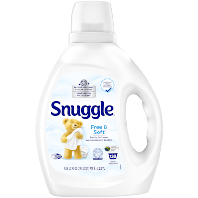 Snuggle Free & Soft Hypoallergenic Liquid Fabric Softener, 138 Loads 2770 ml, $0.51/100ml
