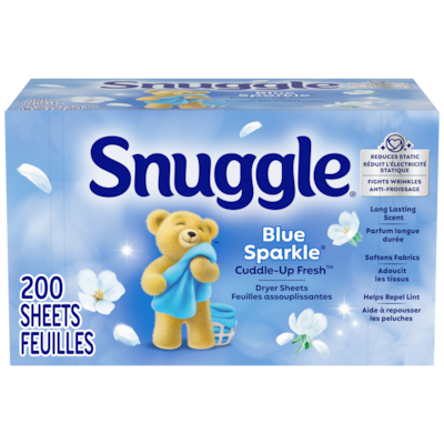 Snuggle Blue Sparkle Cuddle-Up Fresh Dryer Sheets 200ct 200 ea, $0.07/1ea