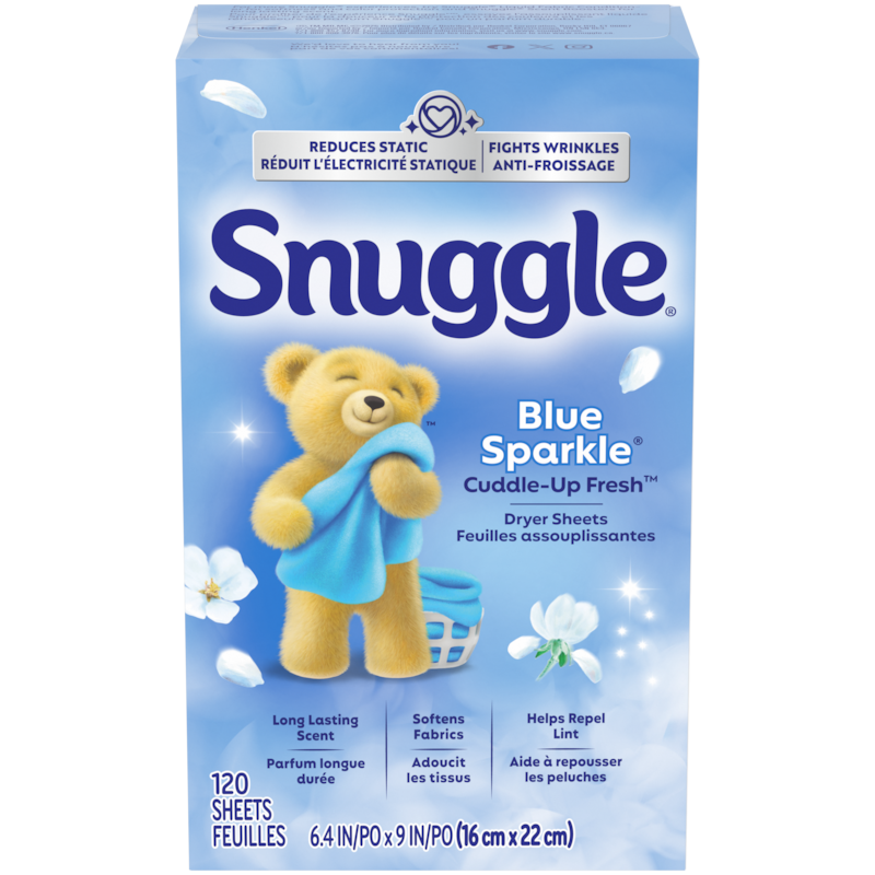 Blue Sparkle Cuddle-Up Fresh Dryer Sheets 120ct