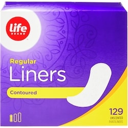 Unscented Contoured Regular Liners 129 Pack