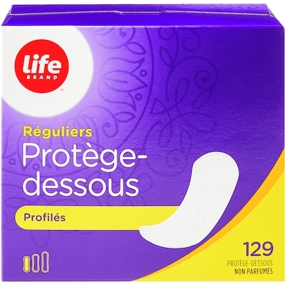 Unscented Contoured Regular Liners 129 Pack