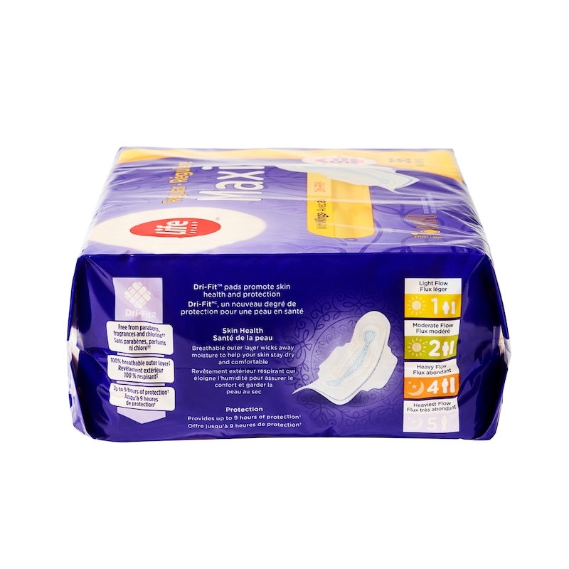 Maxi Pads with Wings, Regular