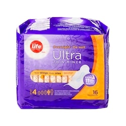 Overnight Ultra Thin Pads 16 Pack
