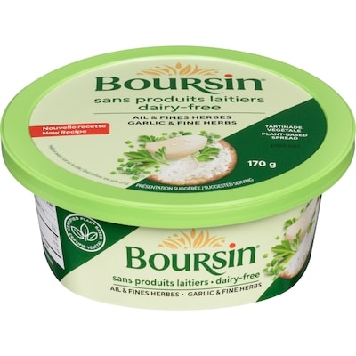 Boursin Tartinade végétale ail & fines herbes 170 g, 4,41 $/100g