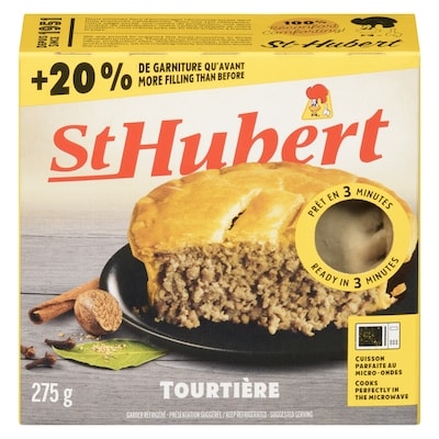 St Hubert Tourtière 275 g, 1,45 $/100g