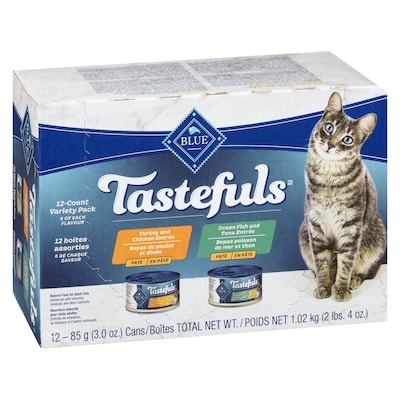 Nourriture naturelle pour chats adultes en pâté 12 boîtes assorties