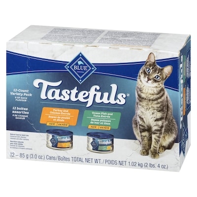 Nourriture naturelle pour chats adultes en pâté 12 boîtes assorties