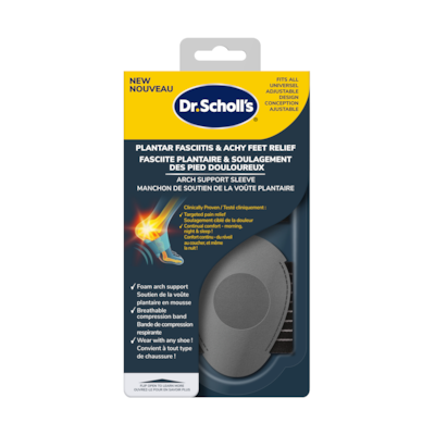 Dr Scholls Plantar Fasciitis & Achy Feet Relief Arch Support Sleeve, Unisex 1 ea, $18.99/1ea