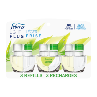 Febreze Plug In Air Freshener Scented Oil Refill Light Bamboo, 3ct 77.7 ml, $24.44/100ml