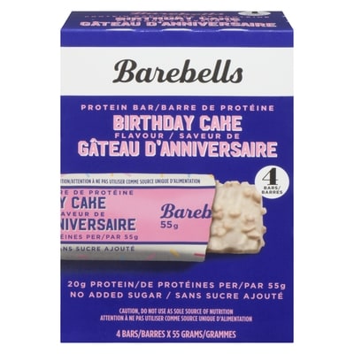Barebells Protein Bar, Birthday Cake 4 ea, $4.50/1ea